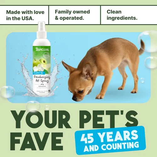 Miniatura 6 de TropiClean - desodorizante en aerosol para mascotas, fabricado en Estados Unidos