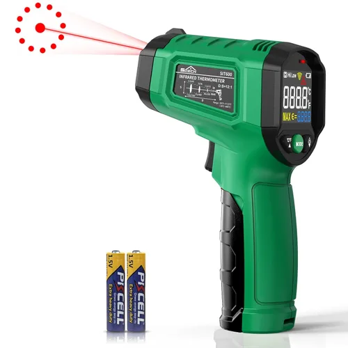 Miniatura 10 de Pistola termómetro infrarroja, pistola de termómetro láser SQECH -58℉~1472℉(-58.0 °F~1,472.0 °F), pistola de temperatura con temperatura ambiente