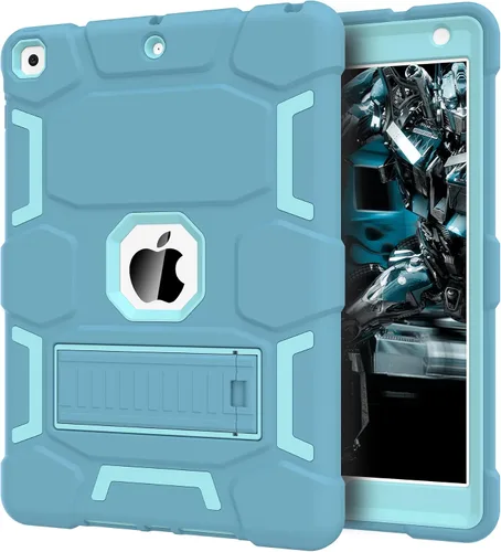 Miniatura 9 de CCMAO Funda para iPad de 6ª/5ª generación (9.7 pulgadas, 2018/2017), iPad Air de 2ª generación (2014) con soporte, funda protectora híbrida a prueba