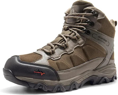 Miniatura 33 de NORTIV 8 - Botas de senderismo impermeables para hombre, zapatos de montañismo ligeros para exteriores