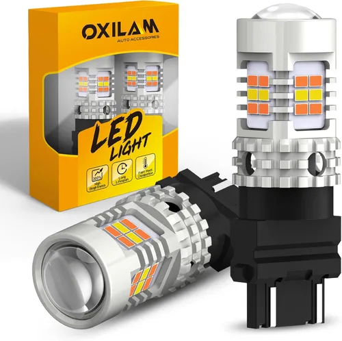 Miniatura 12 de OXILAM - Bombilla de luz LED para señal de giro BA15S 1156, CANBUS sin errores, 2200K, amarillo ámbar, 2800 LM, para 7506, 1156A, 1003, 1141, P21W