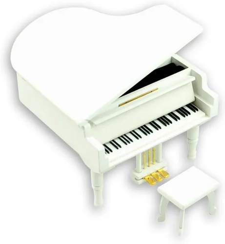 Miniatura 18 de BinkeGG Caja de música de madera con forma de corazón hueco con mecanismo musical Sankyo, melodía: Howl's Moving Castle (Merry Go Round of Life)