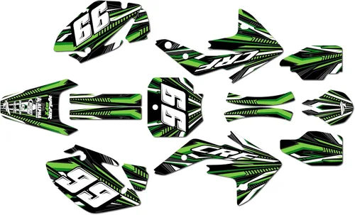 Miniatura 7 de Kit de gráficos Kalair GFX para Honda CRF150R (2007-2023) Serie PRIME Azul 09 Mil - Kit de calcomanías y adhesivos de gráficos personalizados