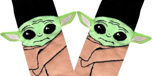 Miniatura 3 de STAR WARS Baby Yoda - Calcetines para adultos con orejas bordadas