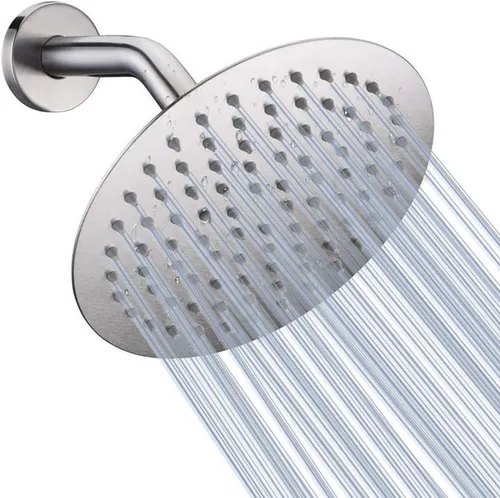 Miniatura 19 de NearMoon Cabezal de ducha de lluvia, diseño ultra fino - aumento de presión, experiencia genial, lluvia de alto flujo, acero inoxidable