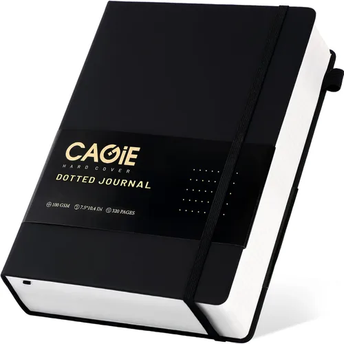 Miniatura 36 de CAGIE Cuaderno rayado, 320 páginas cuaderno rayado grueso para la universidad, papel de 100 g/m², diarios de tapa dura de cuero A5 para escribir Azul