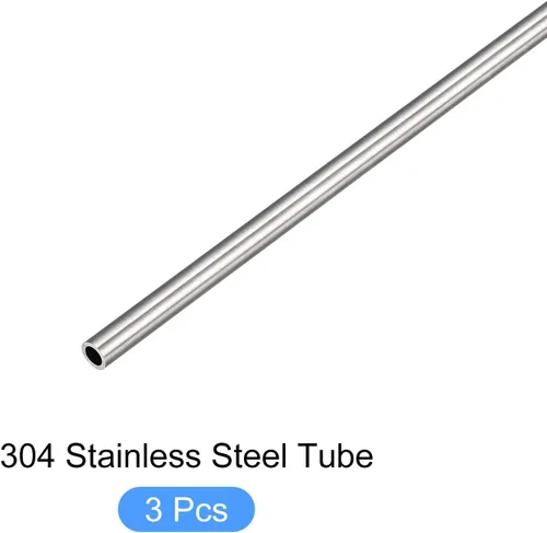 Miniatura 5 de METALLIXITY Tubo de acero inoxidable 304 (0.079 in de diámetro exterior x 0.012 in de pared T x 9.843 in de largo), 3 piezas, tubo recto