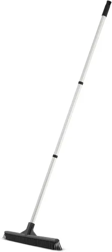 Miniatura 10 de Escoba vertical de pelo de caballo – Barredora de cocina giratoria de 18 pulgadas con cerdas suaves para pelo de perro, suelos de madera dura y Crin