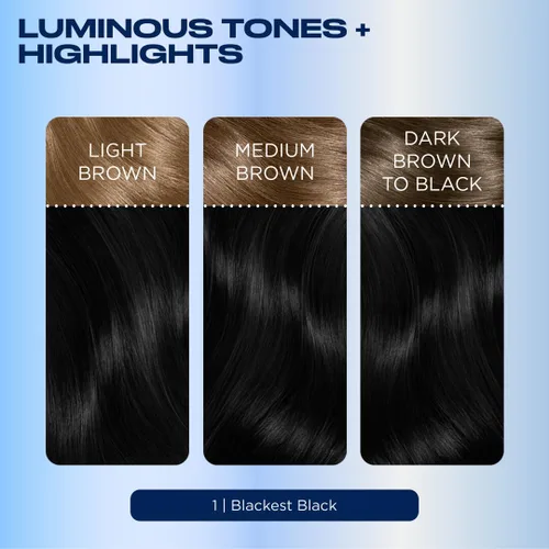 Miniatura 7 de Clairol Nice'n Easy - Tinte permanente para el cabello, 1 color negro más negro, paquete de 1 unidad 1 negro más negro