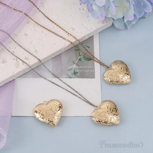 Miniatura 5 de Framendino, Colgantes con marco de fotos de corazón para hacer joyas