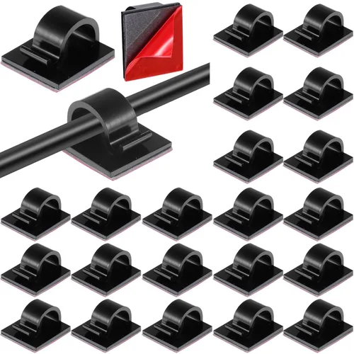 Miniatura 10 de Namalu 240 clips para cables para exteriores, gancho adhesivo para cables, organizador de cables, soporte para luces de Navidad en forma de R