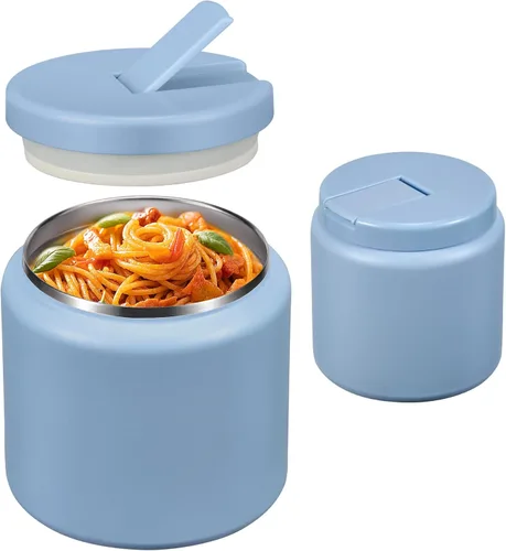 Miniatura 11 de Termo de sopa de 26 onzas para comida caliente para niños con tapa de hebilla, frasco de comida aislado al vacío de boca ancha a prueba de fugas