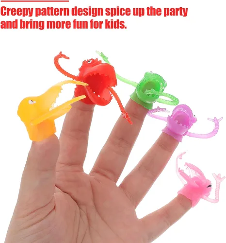 Miniatura 2 de 20 marionetas de dedo espeluznantes para niño y niña, juguetes divertidos, recuerdos de fiesta para espectáculos de marionetas, diseño