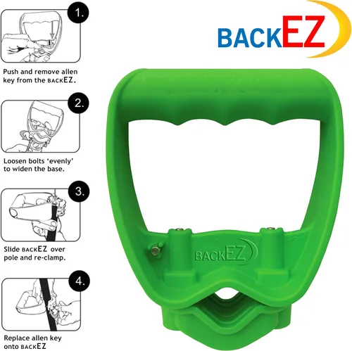 Miniatura 5 de Accesorio para mango de herramienta de ahorro de espalda, actualización EVR-Grip, mango adicional de pala ergonómica que ahorra trabajo, verde