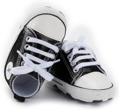 Miniatura 104 de Zapatos deportivos de lona de lona para bebés y niñas, suela antideslizante suave, suela antideslizante