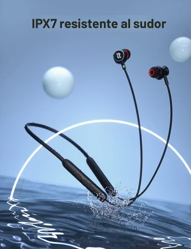 Miniatura 3 de Auriculares Bluetooth Rythflo, auriculares inalámbricos Bluetooth V5.2 con micrófono intra-auriculares banda magnética para el cuello 30 horas