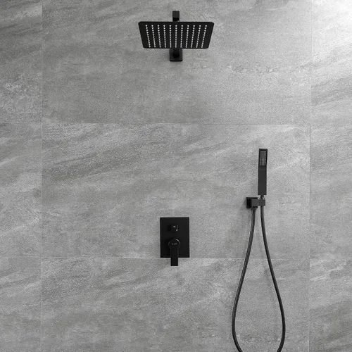 Miniatura 2 de SHAMANDA Juego de ducha de lujo, grifo de ducha de una sola manija para baño con cuerpo de válvula de ajuste, kit completo de ducha de mano, sistema