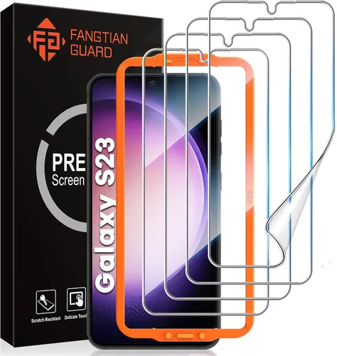 [Paquete de 4] FANGTIAN para Samsung Galaxy S23 Protector de pantalla de 6.1 pulgadas [No es vidrio] - Película para protector de pantalla S23 [7H