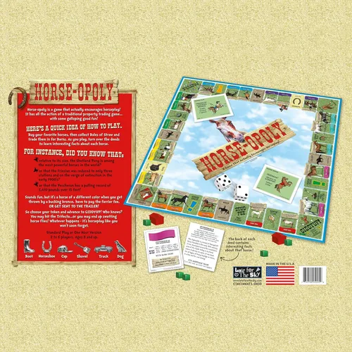 Miniatura 6 de Late For The Sky Horse-Opoly Juego de mesa (versión en inglés)
