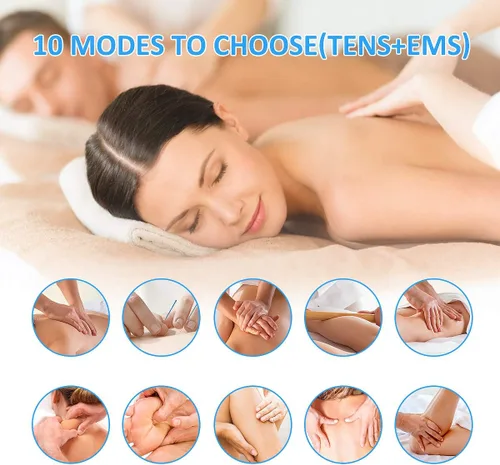 Miniatura 5 de OSITO FSA Unidad TENS inalámbrica Estimulador muscular Máquina de masaje EMS con control remoto recargable mini dispositivo de terapia de alivio