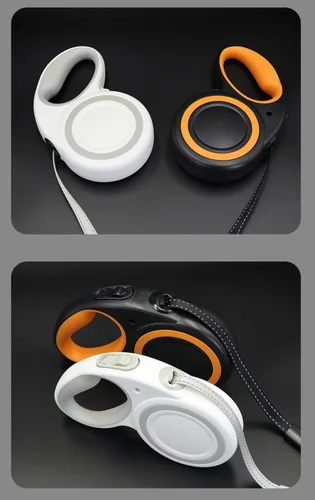 Miniatura 6 de Correa retráctil para perro de 16 pies, sin enredos de 360°, resistente para perros de hasta 66 libras con mango antideslizante, correa de paseo