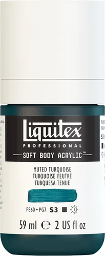 Miniatura 62 de Liquitex Professional Soft Body - Pintura acrílica, botella de 2 onzas (59 ml), blanco titanio Titanio Blanco