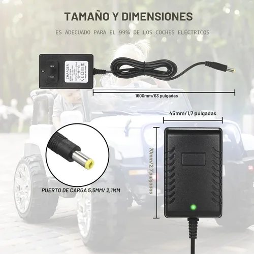 Miniatura 6 de Cargador de 12 V para niños de cochecito de arrastre, cargador de batería de coche de juguete eléctrico de 12 V variado, cargadores universales
