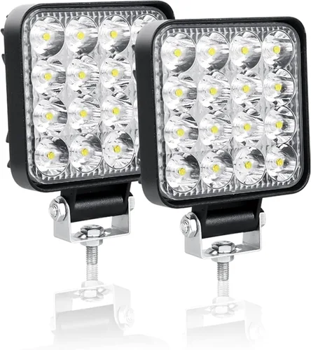 Miniatura 11 de AUXTINGS 6 pulgadas 15 cm 18 W Mini Luz de Trabajo LED Ultra Delgada, Luz de Punto LED, Luces de Conducción 12 V 24 V, Luces Antiniebla Todo Terreno