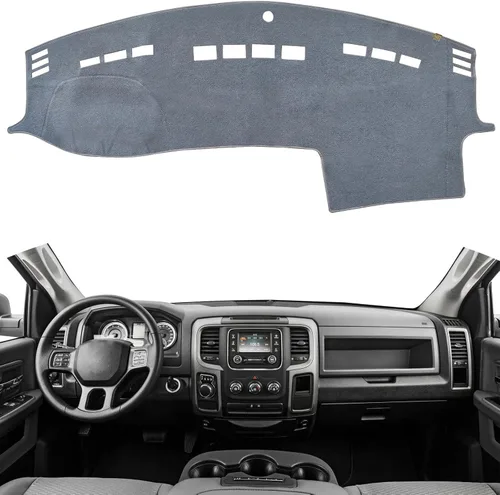 Miniatura 50 de TUCAREST Funda para salpicadero Compatible con Ch-Evy Silverado 1500/2500 HD/3500 HD 2019-2023, GM-C Sierra/HD 2500/ HD 3500 2019-2023, alfombrilla
