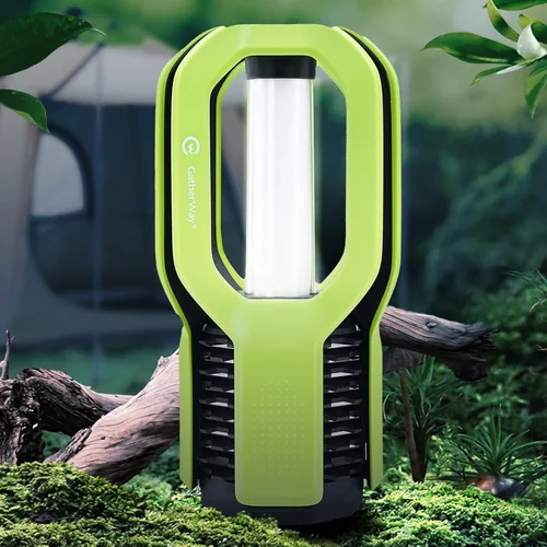 Miniatura 13 de Linterna LED recargable para campamento, diseño de agarre libre, 4 modos, impermeable IP65, brillo cálido de 3000 K, luz ligera y portátil