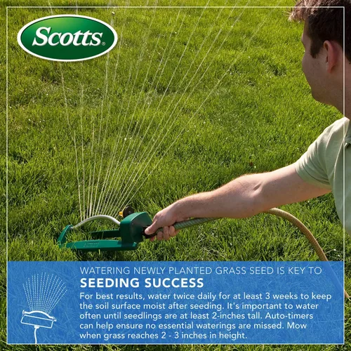 Miniatura 3 de Scotts EZ Seed Patch & Repair Sun and Shade Mulch, semillas de hierba, combinación de fertilizantes para puntos desnudos y reparación, 10 libras