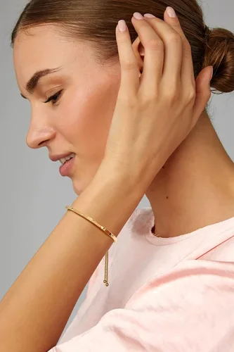 Miniatura 3 de WOWORAMA Pulseras deslizantes ajustables para mujer, pulsera de amistad para mujer, pulsera bolo de oro, oro blanco, oro rosa