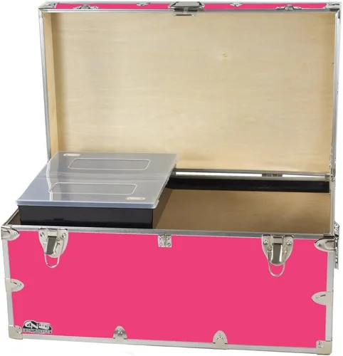 Miniatura 4 de C&N Footlockers - Baúl de almacenamiento grande con bandeja - Fabricado en los Estados Unidos - Solo casillero de acero en Amazon - Cofre duradero