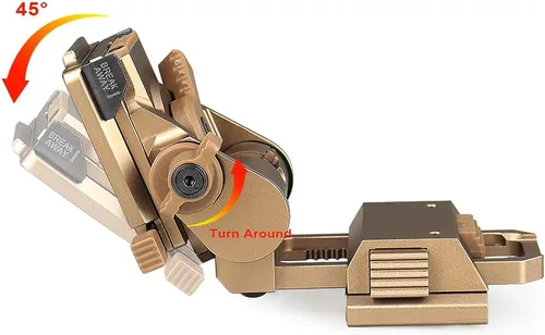 Miniatura 7 de Gafas de visión nocturna NVG montaje para casco de metal L4G24 PVS15/18 Canela