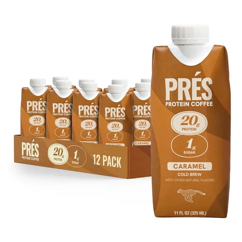 Miniatura 10 de PRES - Café proteico, variedad, alto en proteínas, cerveza fría real, 0.71 onzas de proteína, 0.4 oz de azúcar, 100 calorías, aperitivos