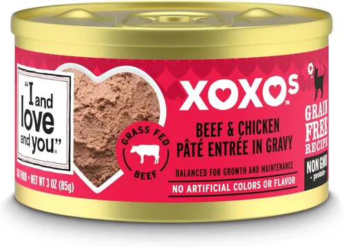 Miniatura 12 de I and Love and You XOXOs - Alimento húmedo para gatos, pescado blanco + paté de atún, sin granos, sin relleno, paquete de 24 latas de 3 onzas