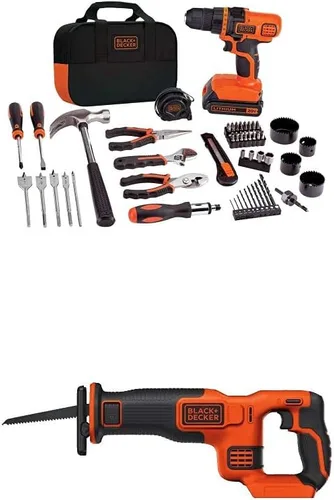Miniatura 3 de BLACK+DECKER 20V MAX - Kit de herramientas para el hogar con taladro y aspiradora inalámbrica de mano Powerseries Extreme, Azul (LDX120PK & BSV2020G)