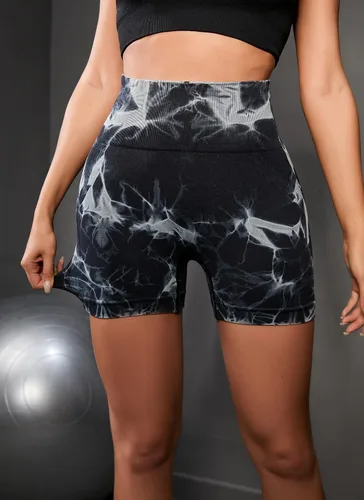 Miniatura 2 de OVESPORT Pantalones cortos de entrenamiento para mujer, con levantamiento de glúteos, cintura alta, para yoga, gimnasio, sin costuras, pantalones