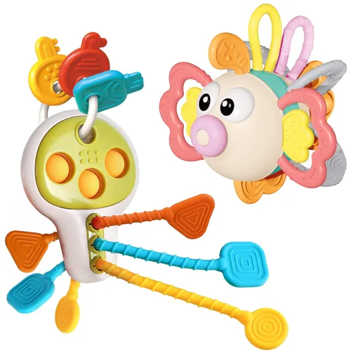 Miniatura 7 de iPlay, iLearn Juguete para bebé de 6 a 12 meses, juguete sensorial para la dentición infantil, juego de actividades de aprendizaje Montessori, juego