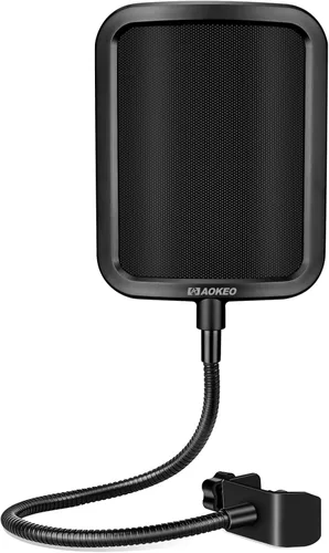 Miniatura 9 de Aokeo - Filtro pop profesional para micrófono, máscara protectora para Blue Yeti y cualquier otro micrófono, pantalla pop de viento de doble capa