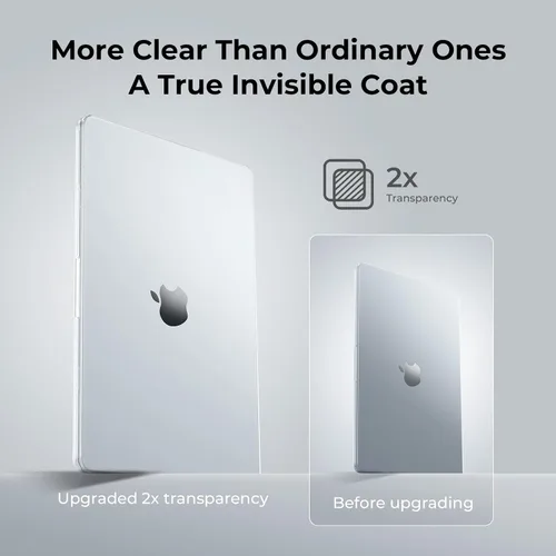 Miniatura 4 de EooCoo Funda compatible con MacBook Air de 13 pulgadas M5 2026-2022 M4 M3 M2 A3449 A3240 A3113 A2681, se ajusta como un guante, funda protectora