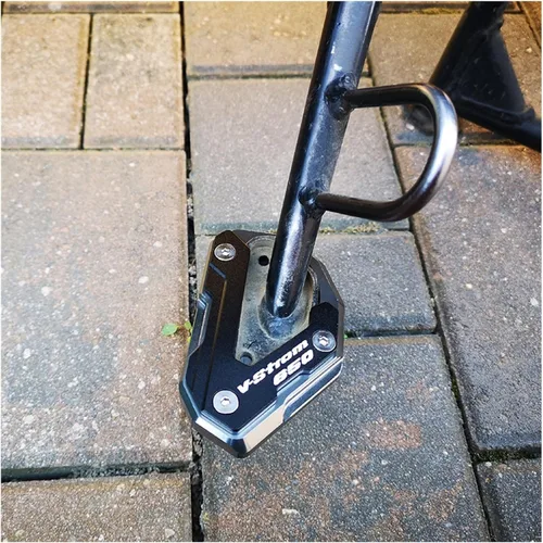 Miniatura 4 de Para Suzuki para V-Strom 650/XT para VSTROM 650 para DL650 Accesorios Soporte lateral con placa de soporte ampliada y placa de soporte de cubierta