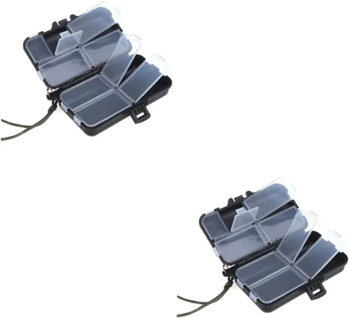 Sosoport Cajas Organizadoras 2pcs Caja de Aparejos de Pesca de Mar Caja de Almacenamiento Organizador