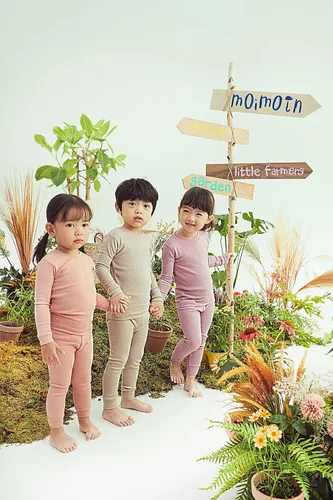 Miniatura 5 de moimoln Baby Girls Boys SOFT Cotton Modal solid Long-Sleeve Snug fit Pjs Pajama Sleepwear, 6m-5T