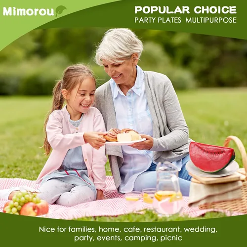 Miniatura 7 de Mimorou 500 platos de papel 100% compostables a granel, platos de papel desechables de caña de azúcar, color marrón, a granel, pequeños, postres