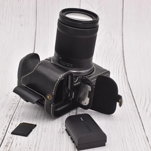 Miniatura 7 de Rieibi EOS R7 Quality PU Leather Half Case - Agarre para cámara sin espejo Canon EOS R7 - Negro