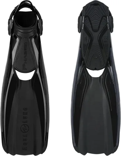 Aqualung Phazer Dive Fins | Tri-Material Open-Heel Scuba Diving Swim Fins w/Wave Rib Technology, Hydro Power Vent