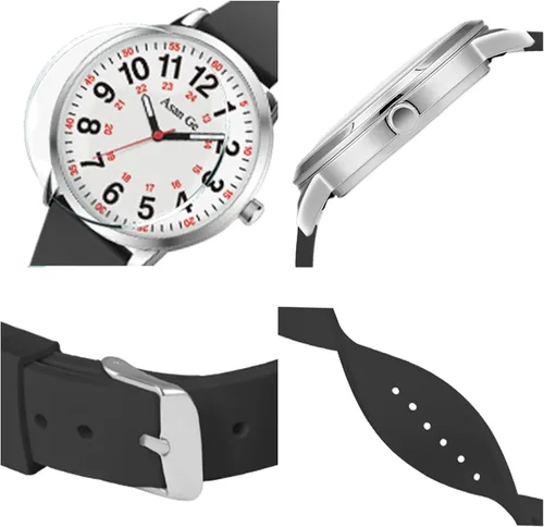 Miniatura 2 de Asan Ge Watches for Women, Fashion 3ATM Waterproof Minimalist Lightweight Easy-to-Read Analog Silicone Watch Suitable for Daily Work, Leisure