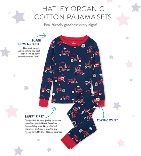 Miniatura 5 de Hatley Conjunto de pijama estampado de manga larga de algodón orgánico para niños