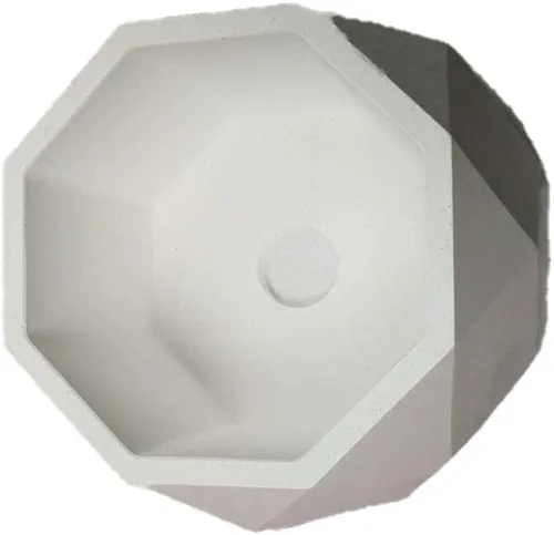 Miniatura 3 de Molde de cemento creativo de arte geométrico para maceta de plantas suculentas, molde de silicona para maceta, molde para portavelas hecho a mano